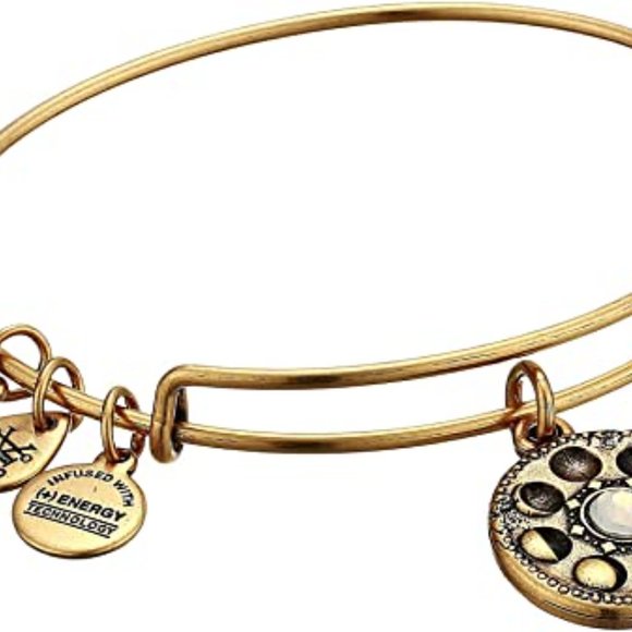 Moon Phase Charm Bangle - Picture 2 of 2